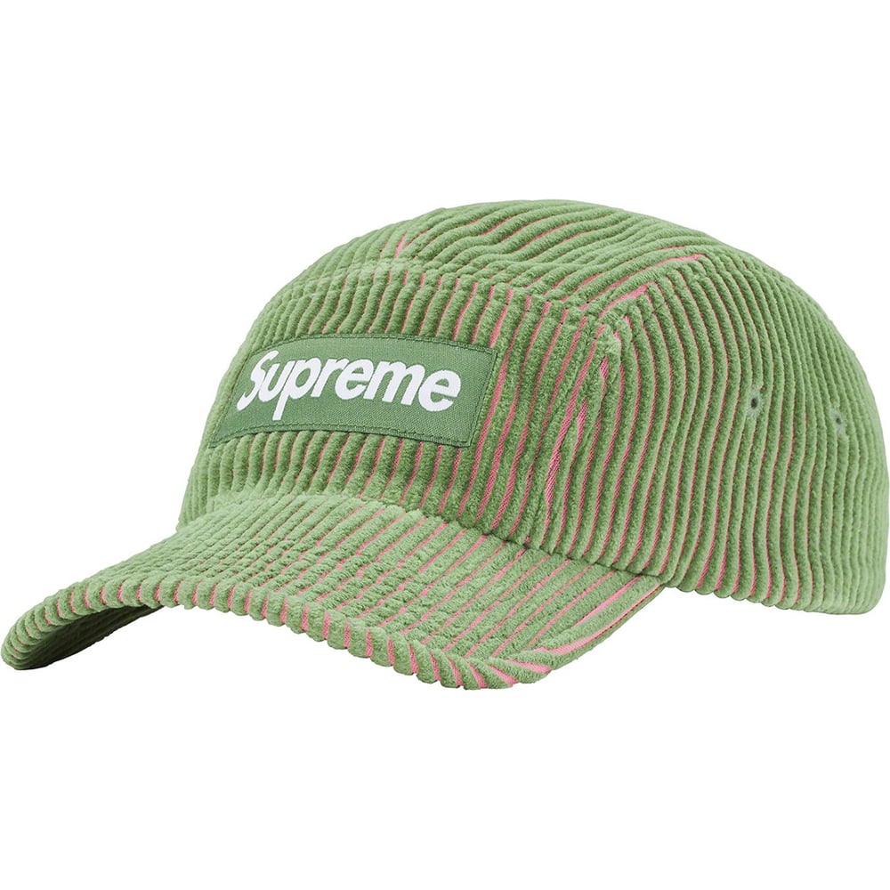 Supreme 2-Tone Corduroy Camp Cap Green-