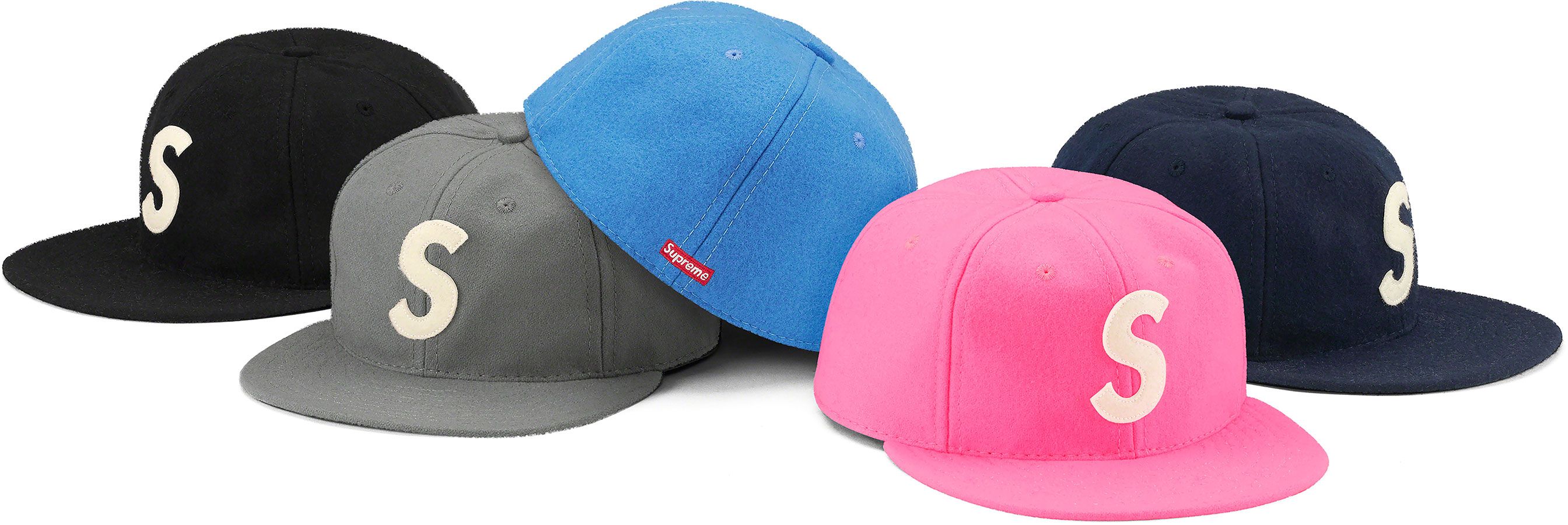 新品未使用未試着Ebbets S Logo Fitted 6-Panel 1/2 BL