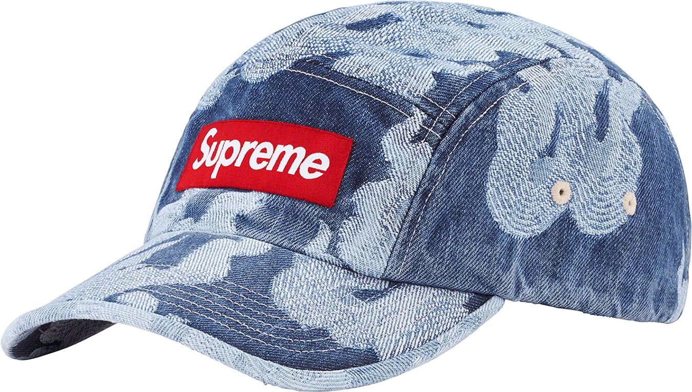 Flames Jacquard Denim Camp Cap - spring summer 2023 - Supreme