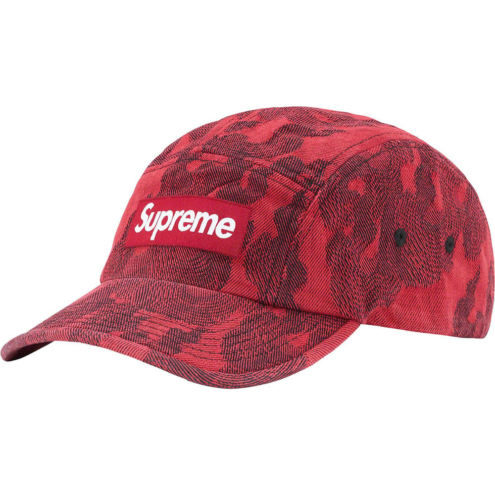 Flames Jacquard Denim Camp Cap - spring summer 2023 - Supreme