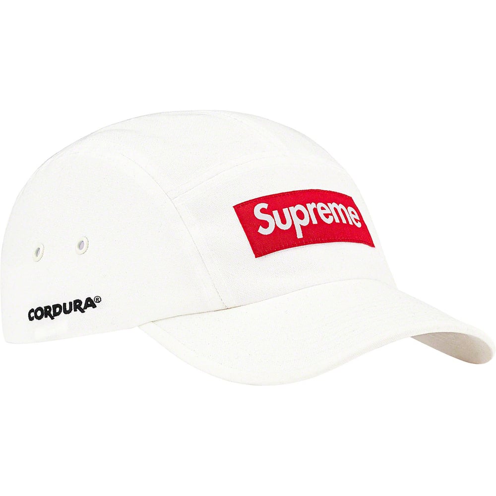 🔥Supreme® Glitter Cordura Camp Cap| Blue| One Size| SS23| Graphic On Side