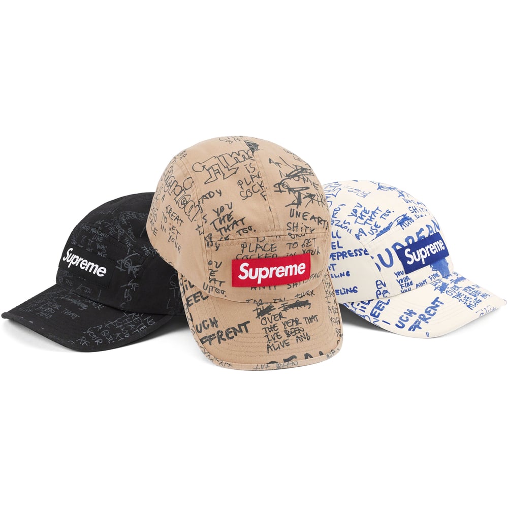 Details on Gonz Poems Camp Cap from spring summer 2023