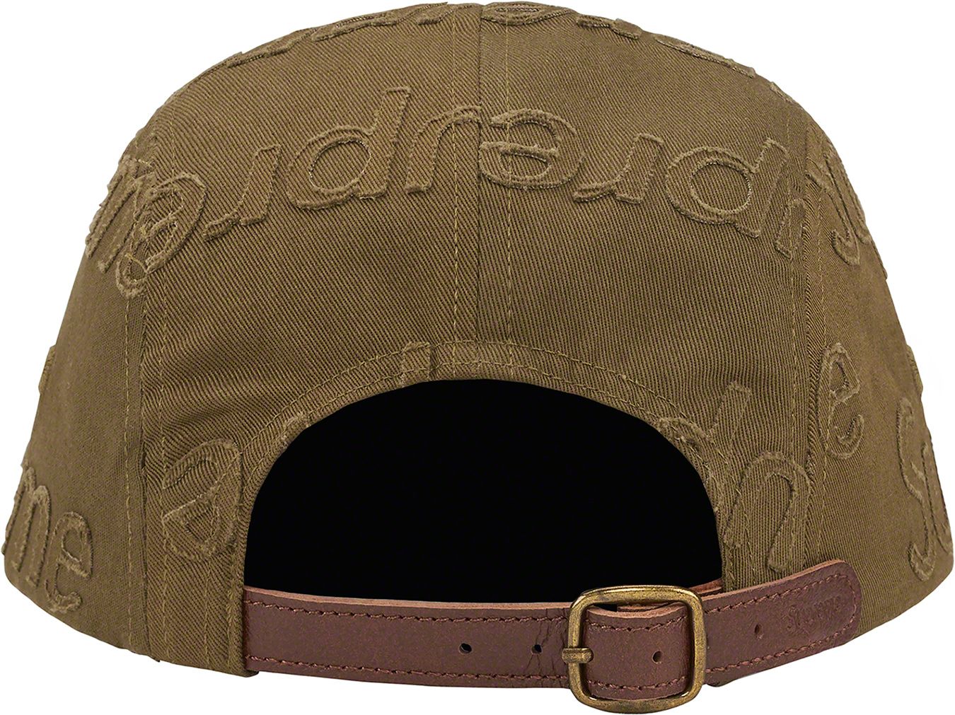 Supreme Lasered Twill Camp Cap In Nude