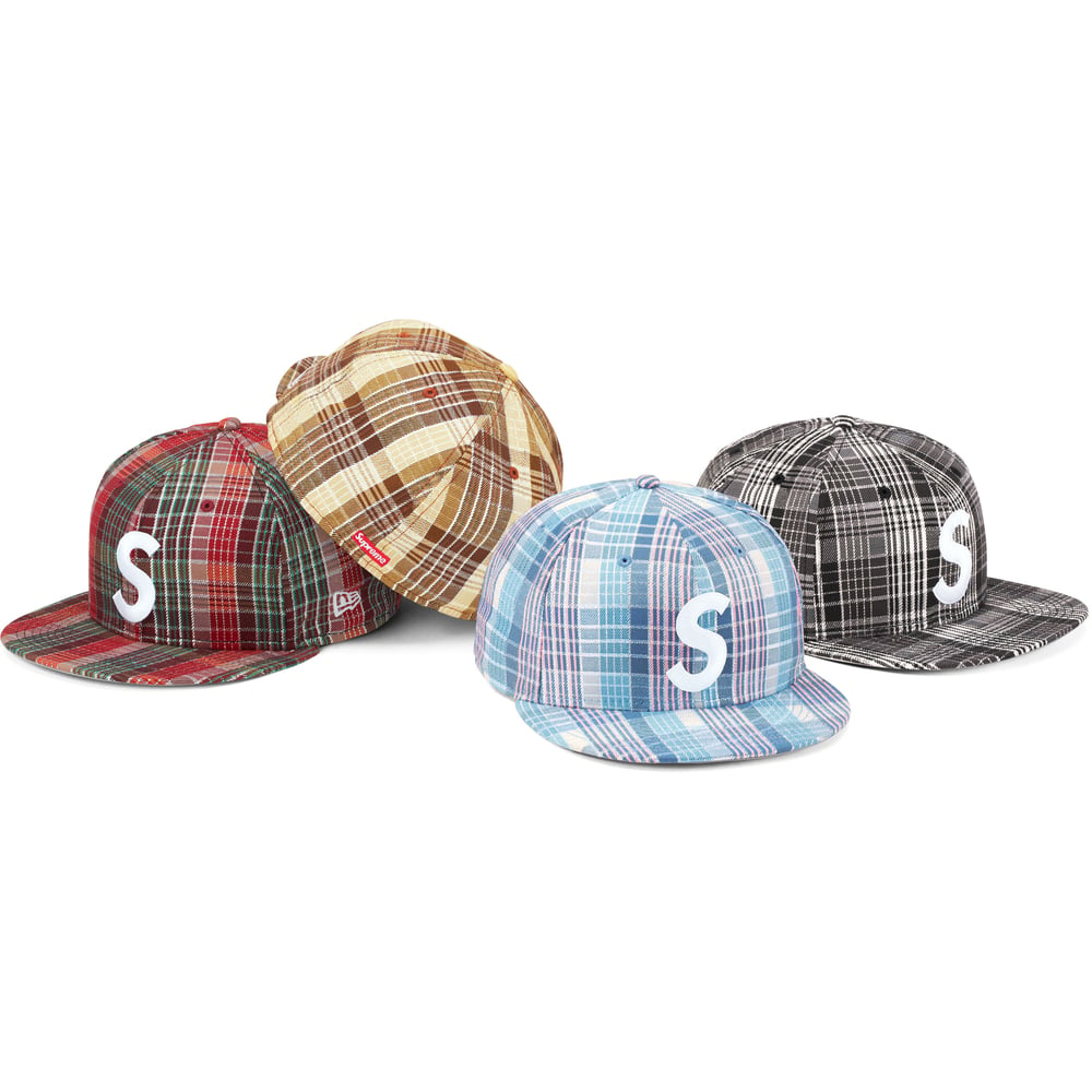 Supreme Metallic Plaid S Logo New Era releasing on Week 10 for spring summer 2023