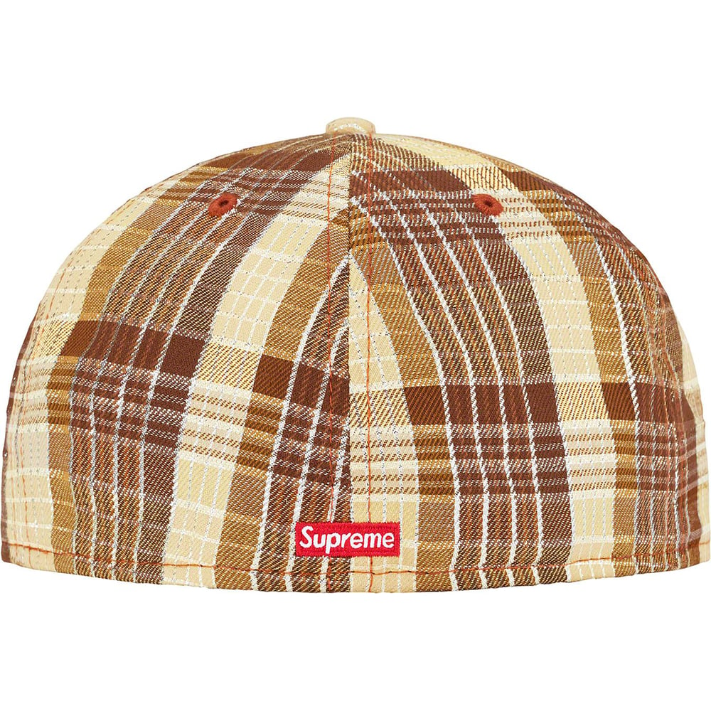 Details on Metallic Plaid S Logo New Era  from spring summer
                                                    2023 (Price is $50)