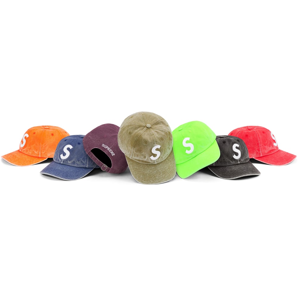 Supreme Pigment Canvas S Logo 6-Panel for spring summer 23 season