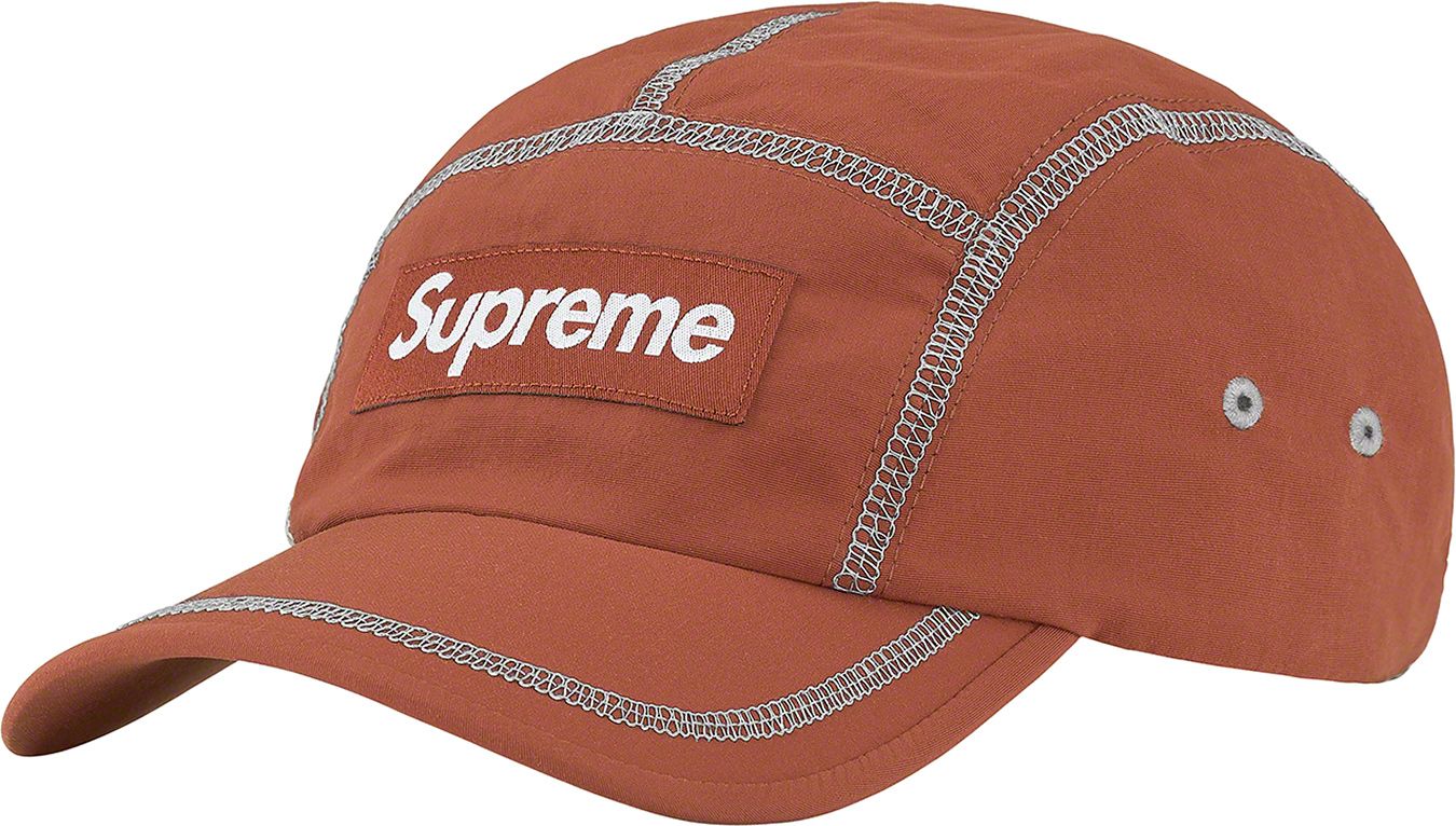 supreme Reflective Stitch Camp Cap