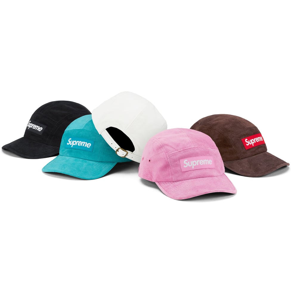 Supreme Suede Camp Cap released during spring summer 23 season