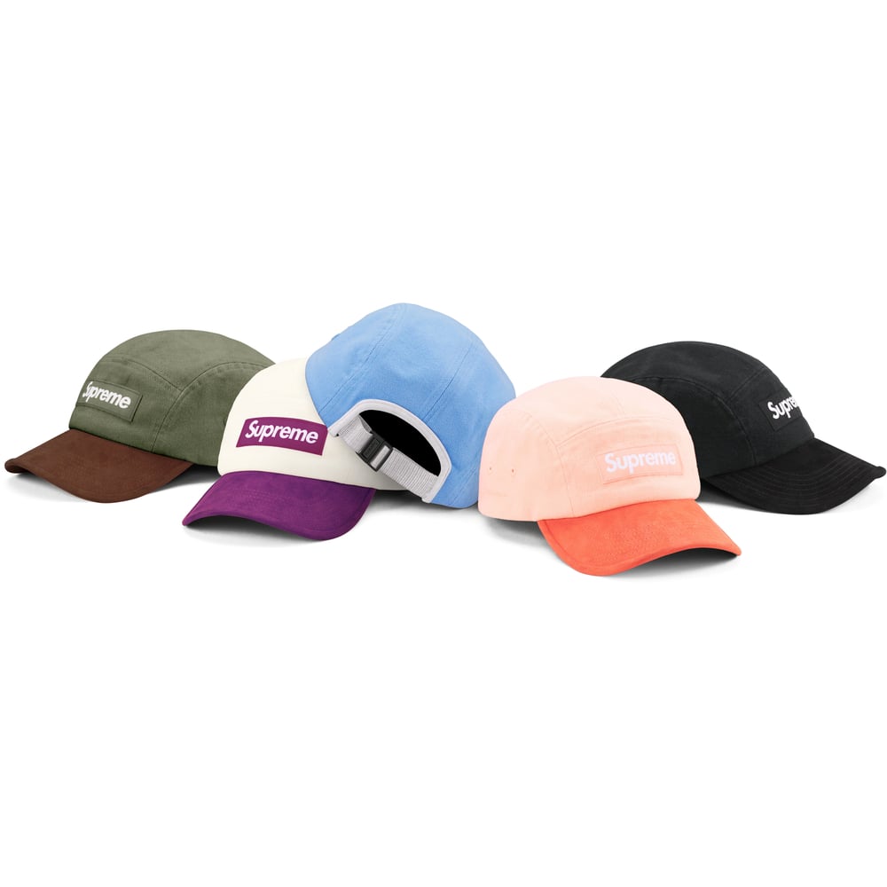 Supreme Suede Visor Camp Cap for spring summer 23 season