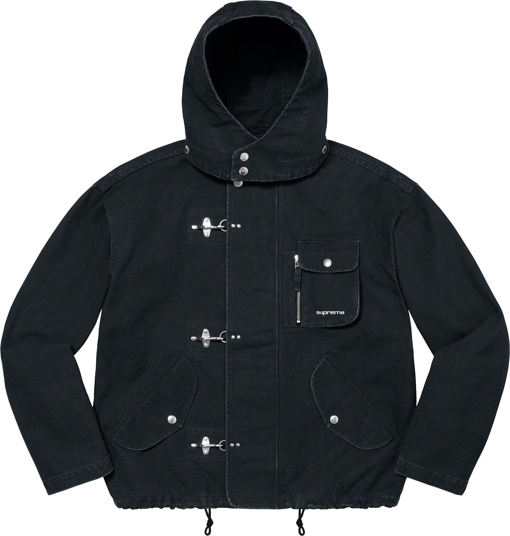 Supreme Canvas Clip Jacket Black