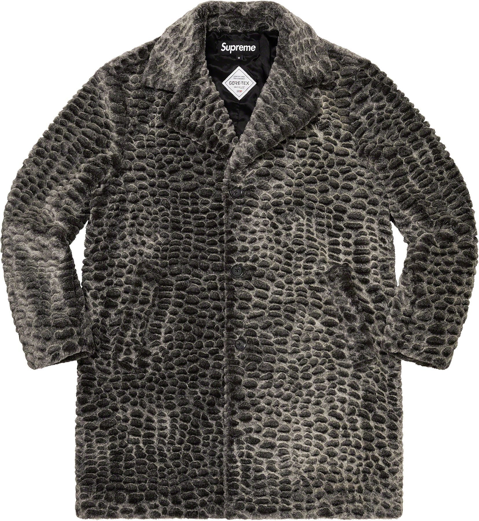 Croc Faux Fur Overcoat - spring summer 2023 - Supreme