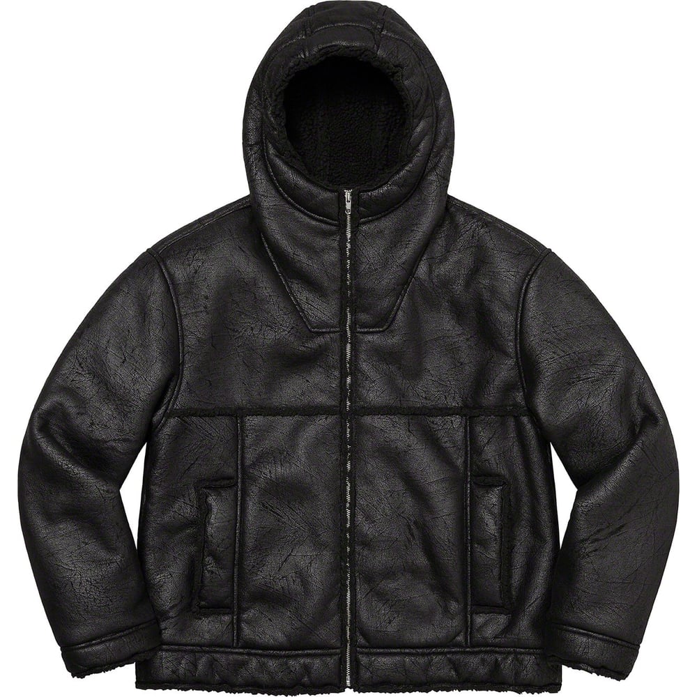 海外販売× Supreme Faux Shearling Hooded Jacket XL 通販