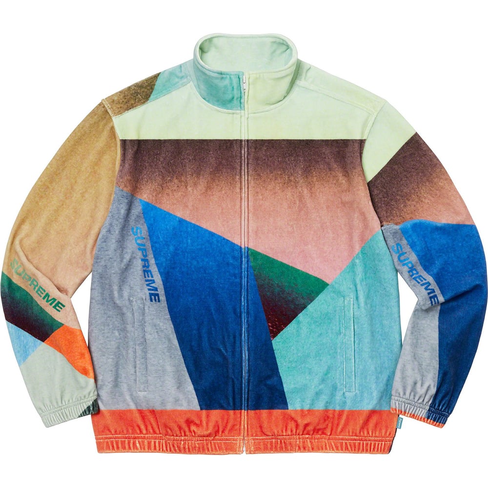 Details on Geo Velour Track Jacket  from spring summer
                                                    2023 (Price is $158)