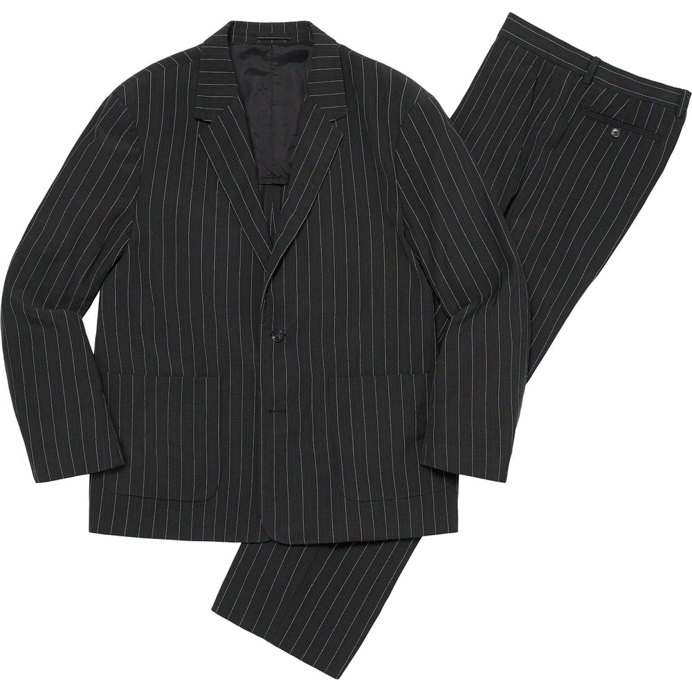 Details on Lightweight Pinstripe Suit  from spring summer 2023