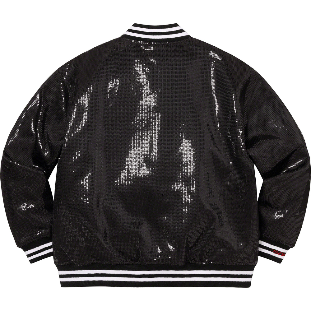 Supreme Supreme Mitchell & Ness Sequin Varsity Jacket (SS23) - $398