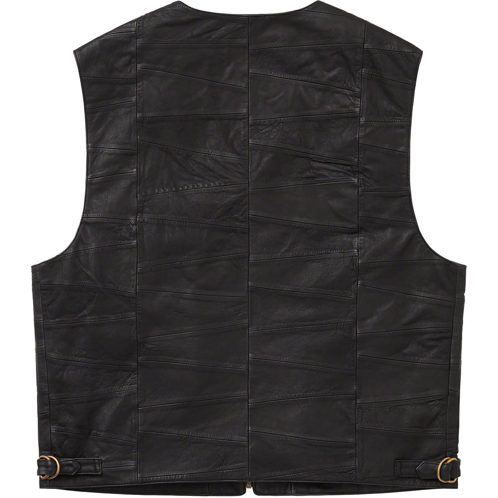 Details on Patchwork Leather Cargo Vest  from spring summer
                                                    2023 (Price is $398)