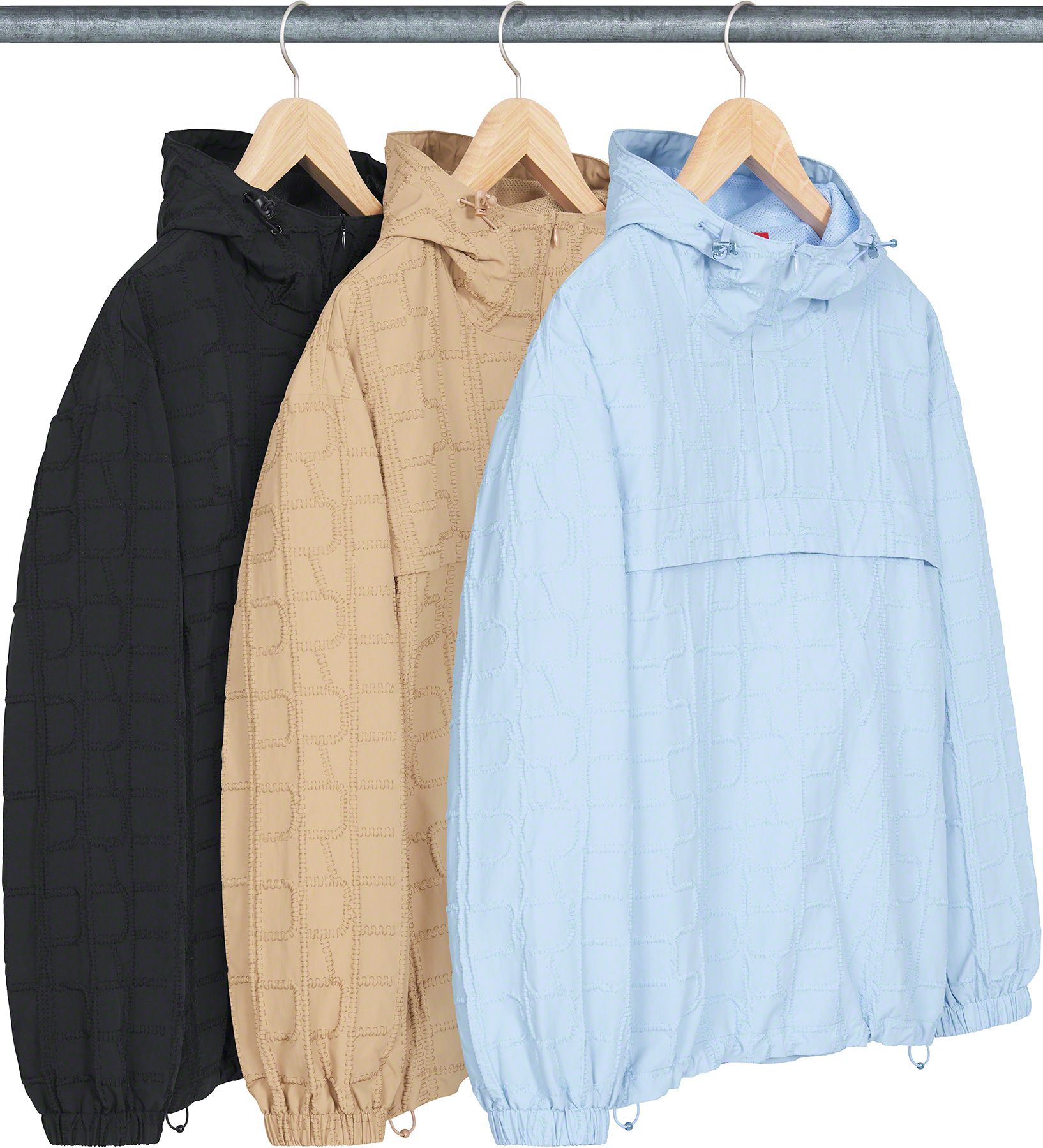 本物保証】 Supreme Repeat Stitch Anorak Tan 新作ジャケット