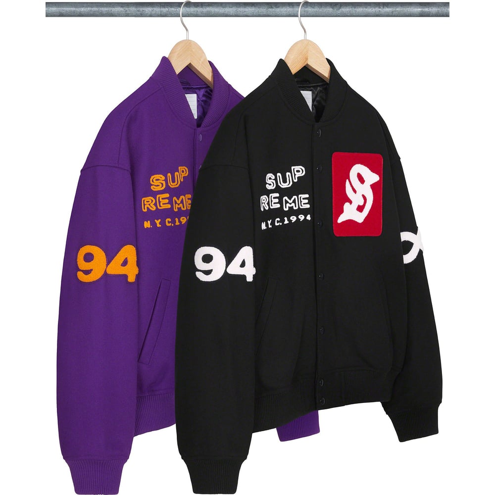 Supreme Tourist Varsity Jacket Purple L以上宜しくお願い致します