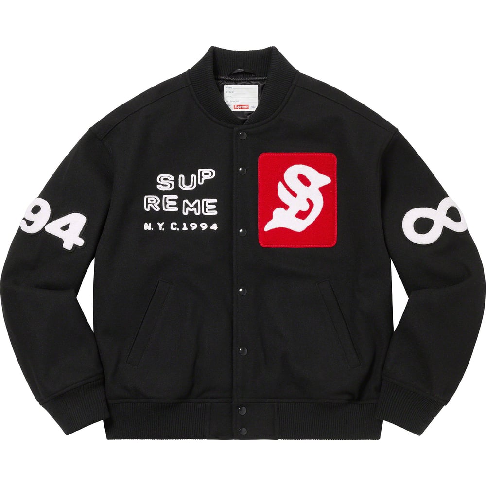 Details on Tourist Varsity Jacket  from spring summer
                                                    2023 (Price is $398)