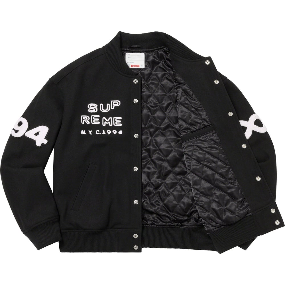 Details on Tourist Varsity Jacket  from spring summer
                                                    2023 (Price is $398)