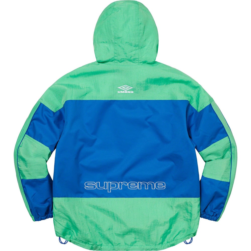 Details on Supreme Umbro Hooded Anorak  from spring summer
                                                    2023 (Price is $238)