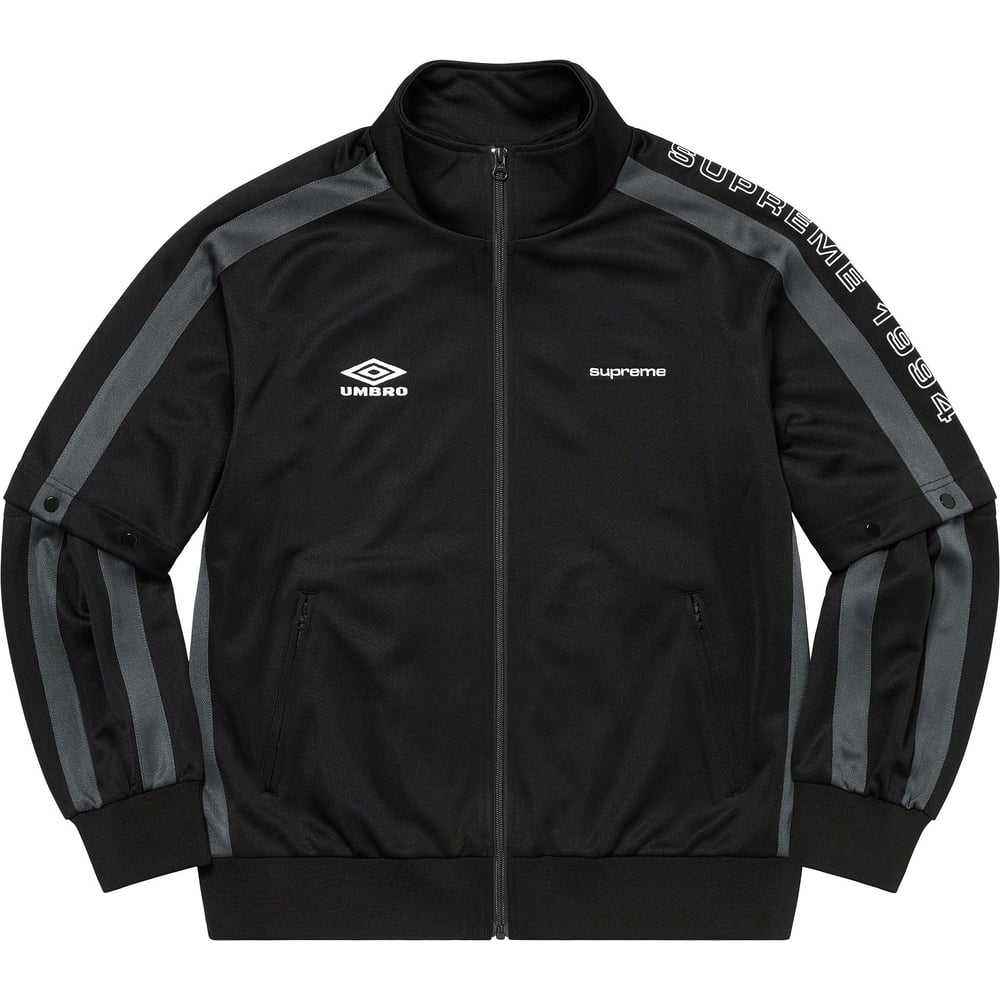 Details on Supreme Umbro Snap Sleeve Jacket  from spring summer
                                                    2023 (Price is $188)