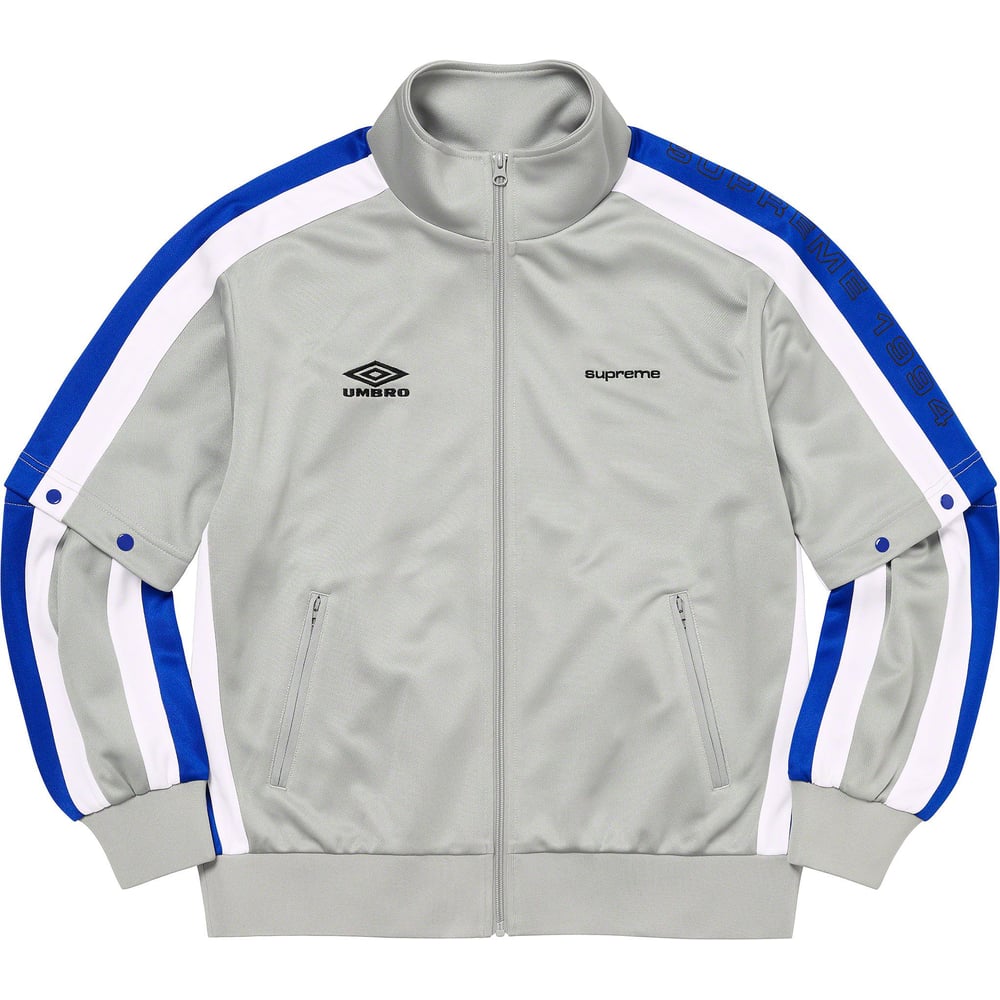 Details on Supreme Umbro Snap Sleeve Jacket  from spring summer 2023 (Price is $188)