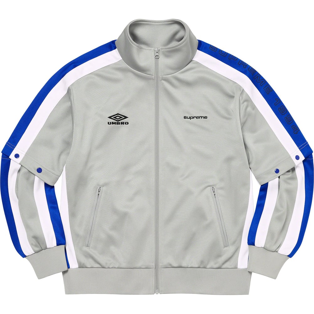 Details on Supreme Umbro Snap Sleeve Jacket  from spring summer
                                                    2023 (Price is $188)