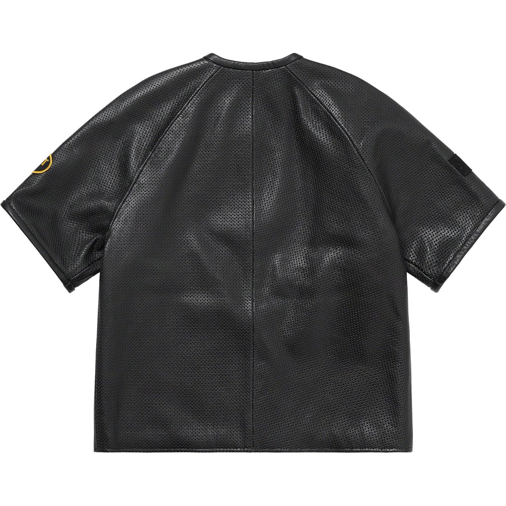 Details on Supreme Vanson Leathers S S Racing Jacket  from spring summer
                                                    2023 (Price is $698)