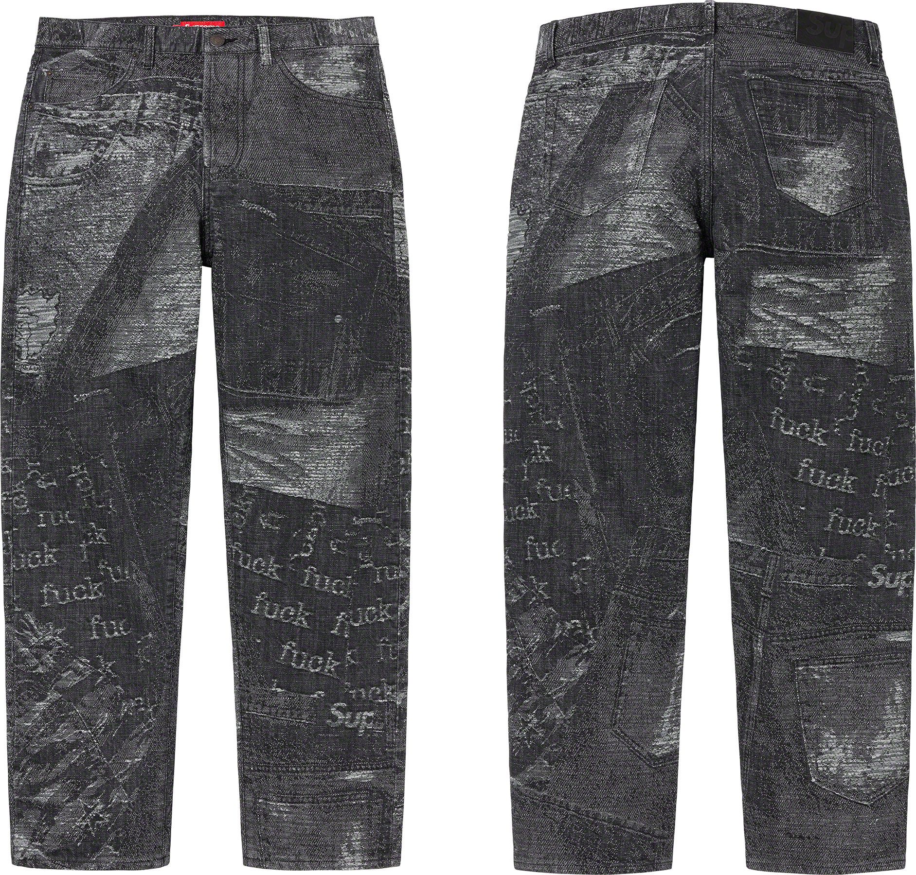 Archive Denim Jacquard Regular Jean - spring summer 2023 - Supreme