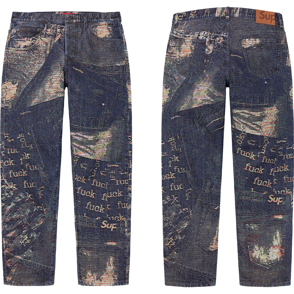 Details on Archive Denim Jacquard Regular Jean  from spring summer
                                                    2023 (Price is $248)