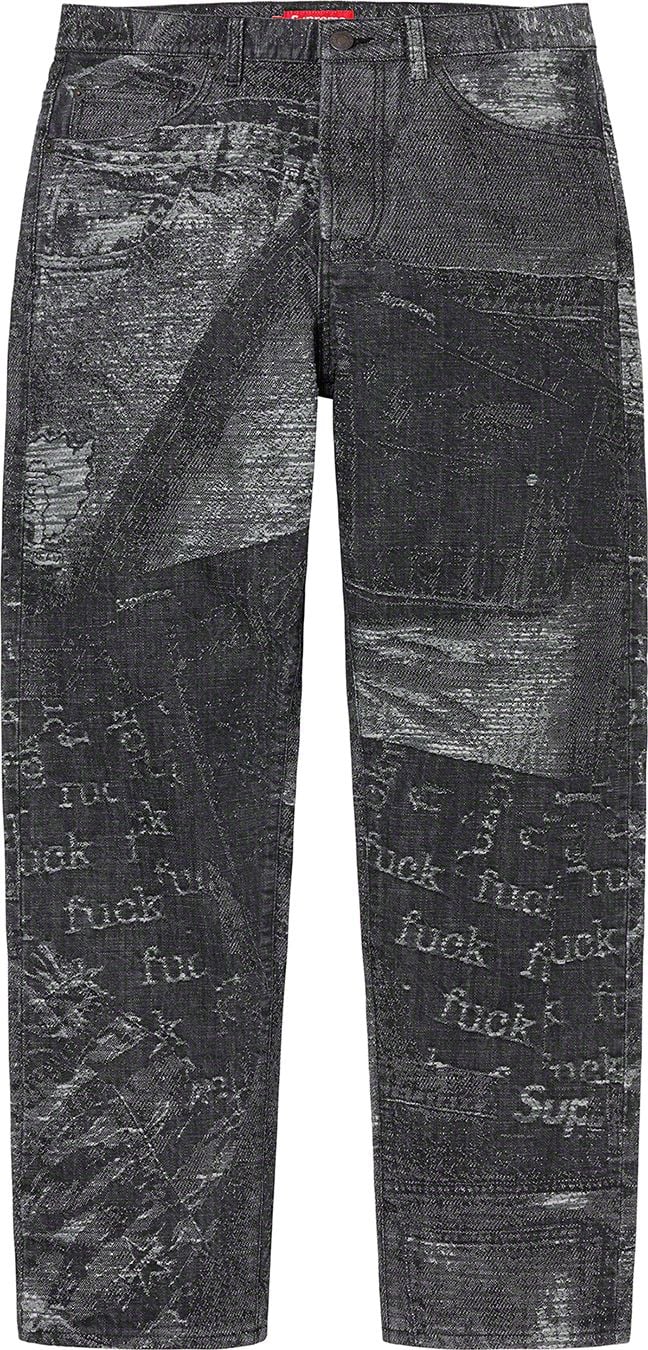 Archive Denim Jacquard Regular Jean - spring summer 2023 - Supreme