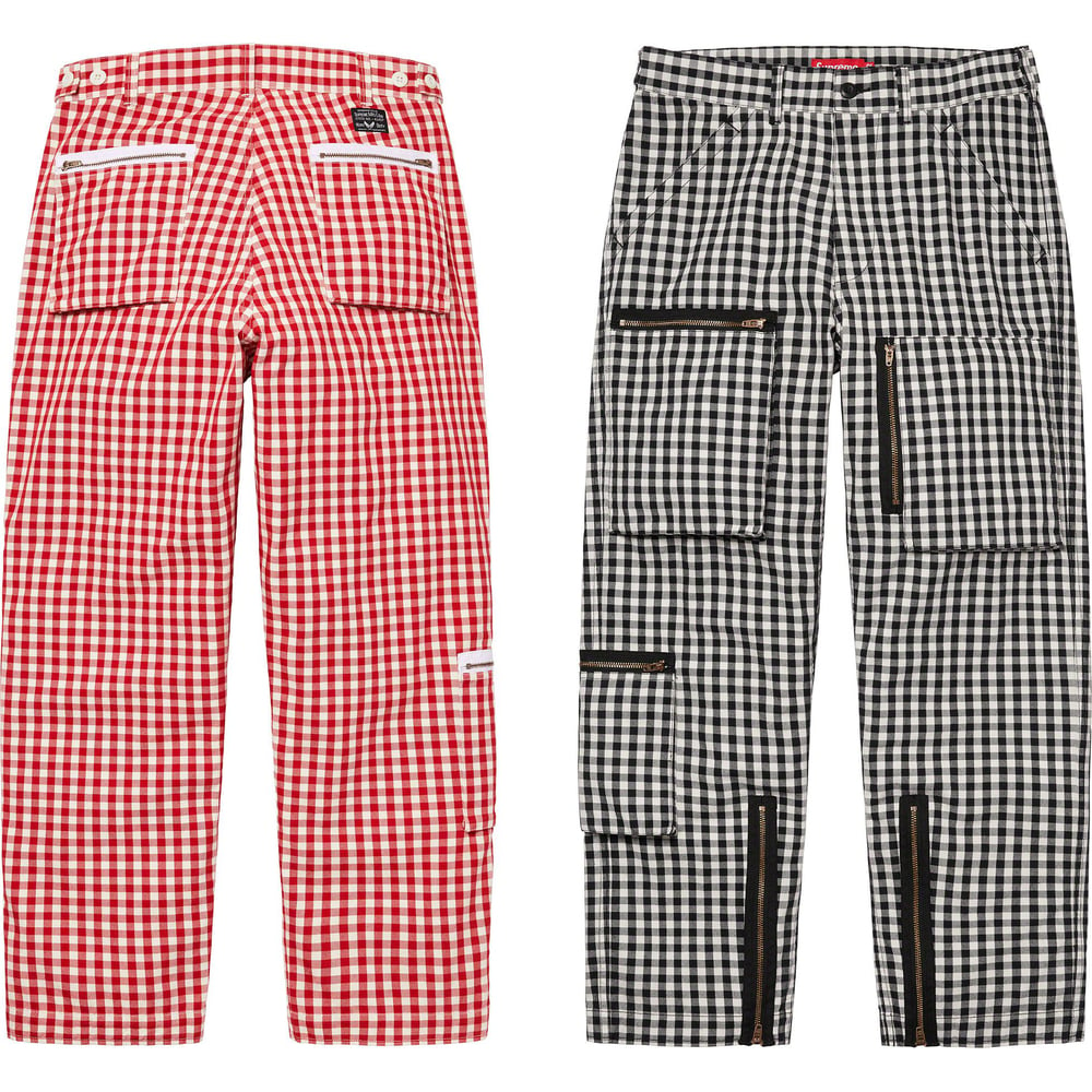 Supreme Gingham Flight Pant for spring summer 23 season