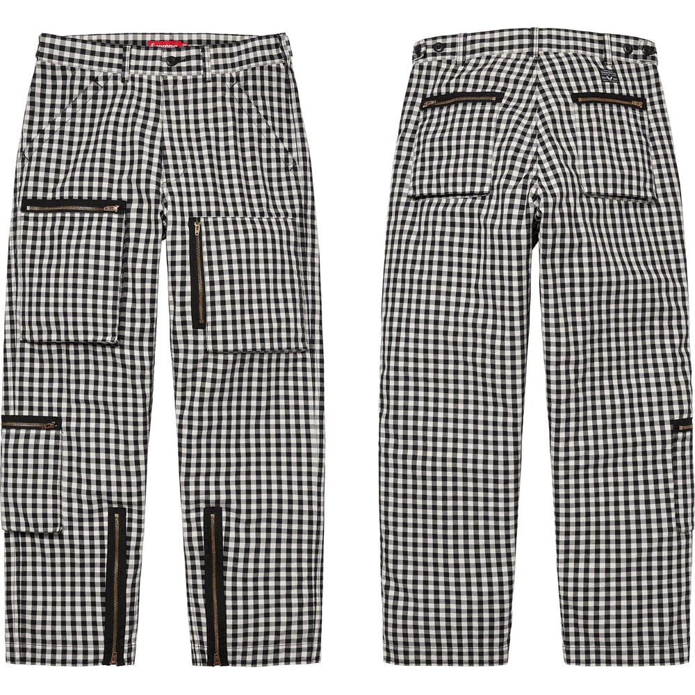 Details on Gingham Flight Pant  from spring summer
                                                    2023 (Price is $168)