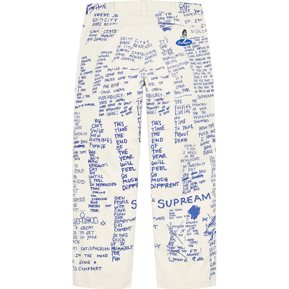 Gonz Poems Chino Pant - spring summer 2023 - Supreme