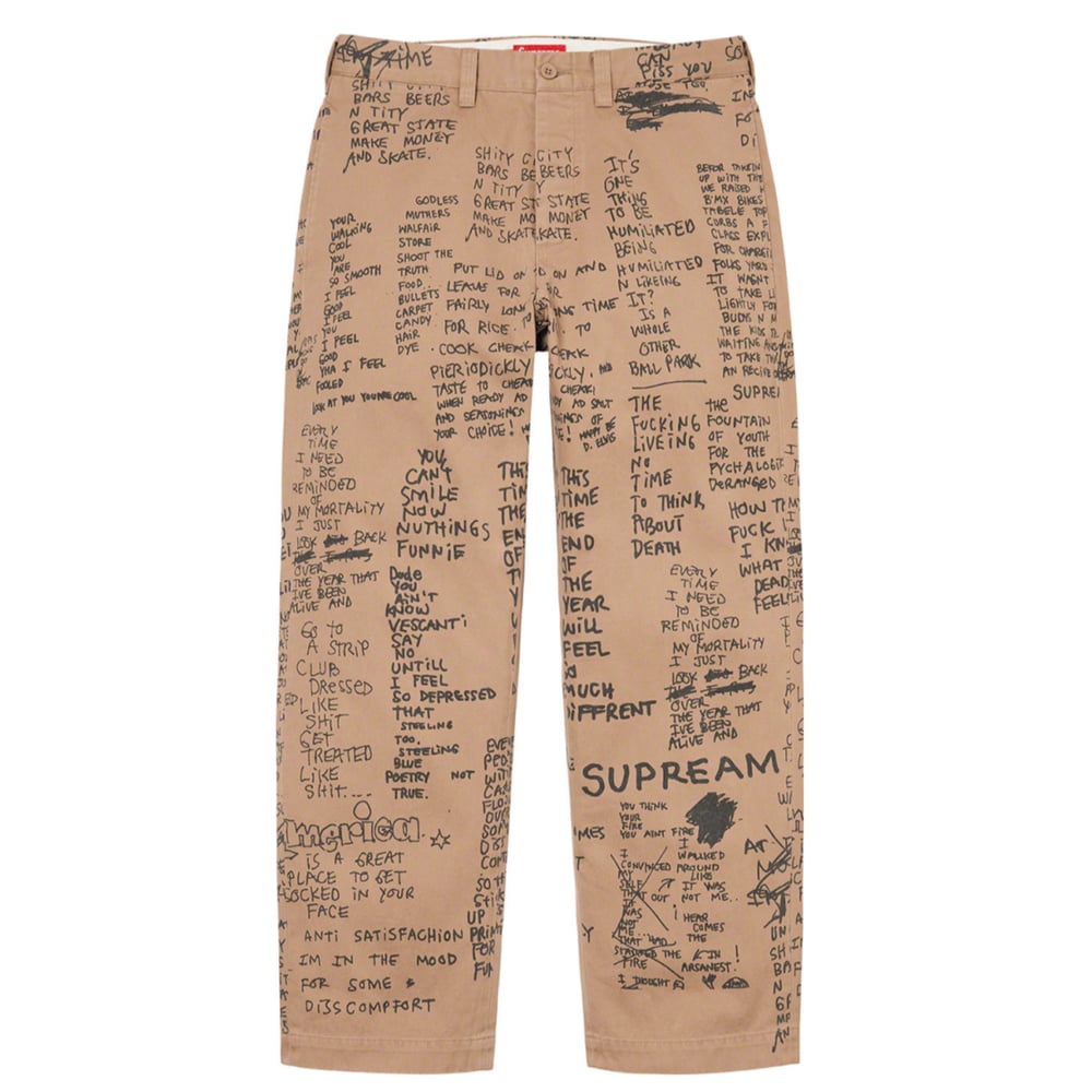 Gonz Poems Chino Pant - spring summer 2023 - Supreme