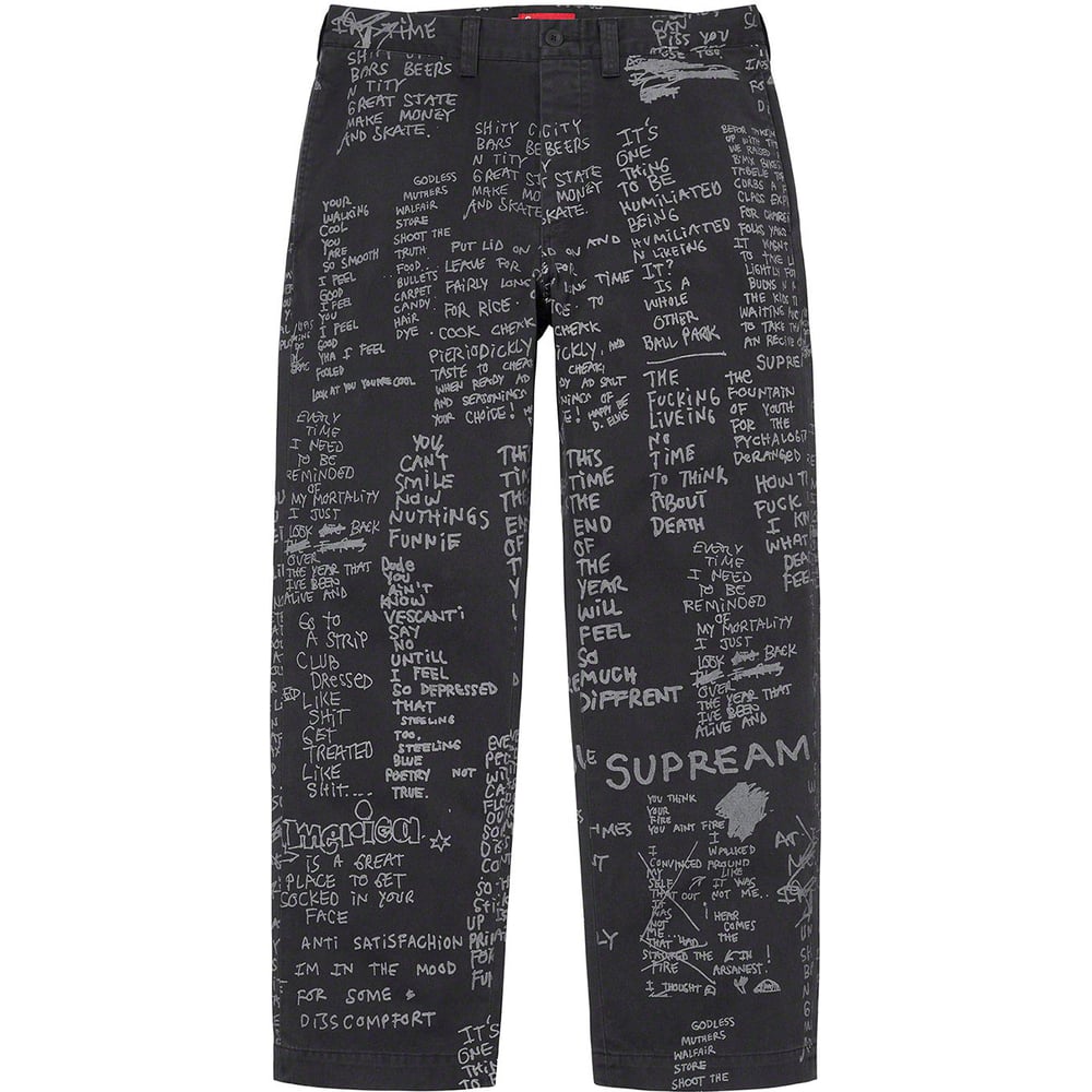 Details on Gonz Poems Chino Pant [hidden] from spring summer
                                                    2023 (Price is $168)