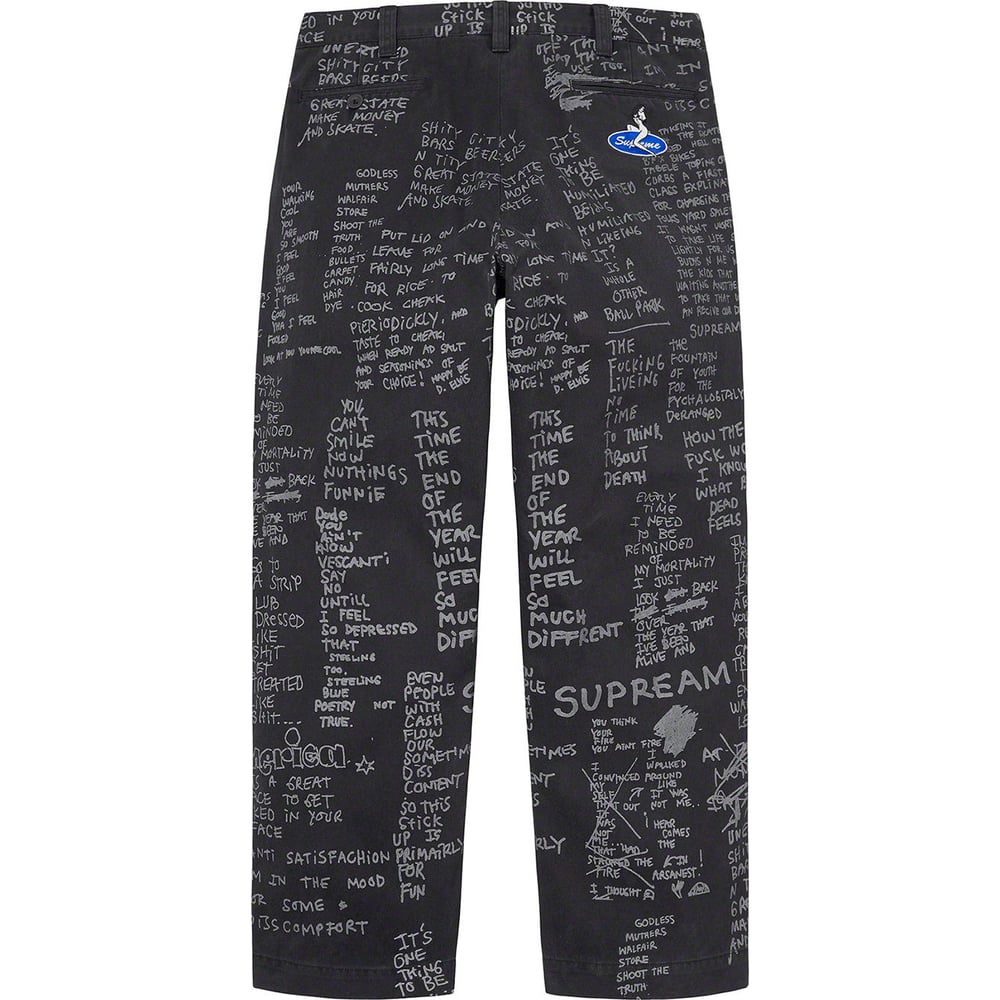 Details on Gonz Poems Chino Pant [hidden] from spring summer
                                                    2023 (Price is $168)