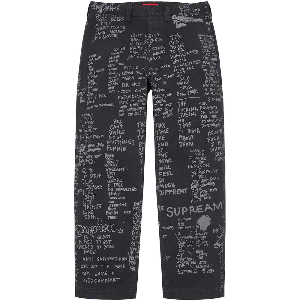 Details on Gonz Poems Chino Pant [hidden] from spring summer
                                                    2023 (Price is $168)