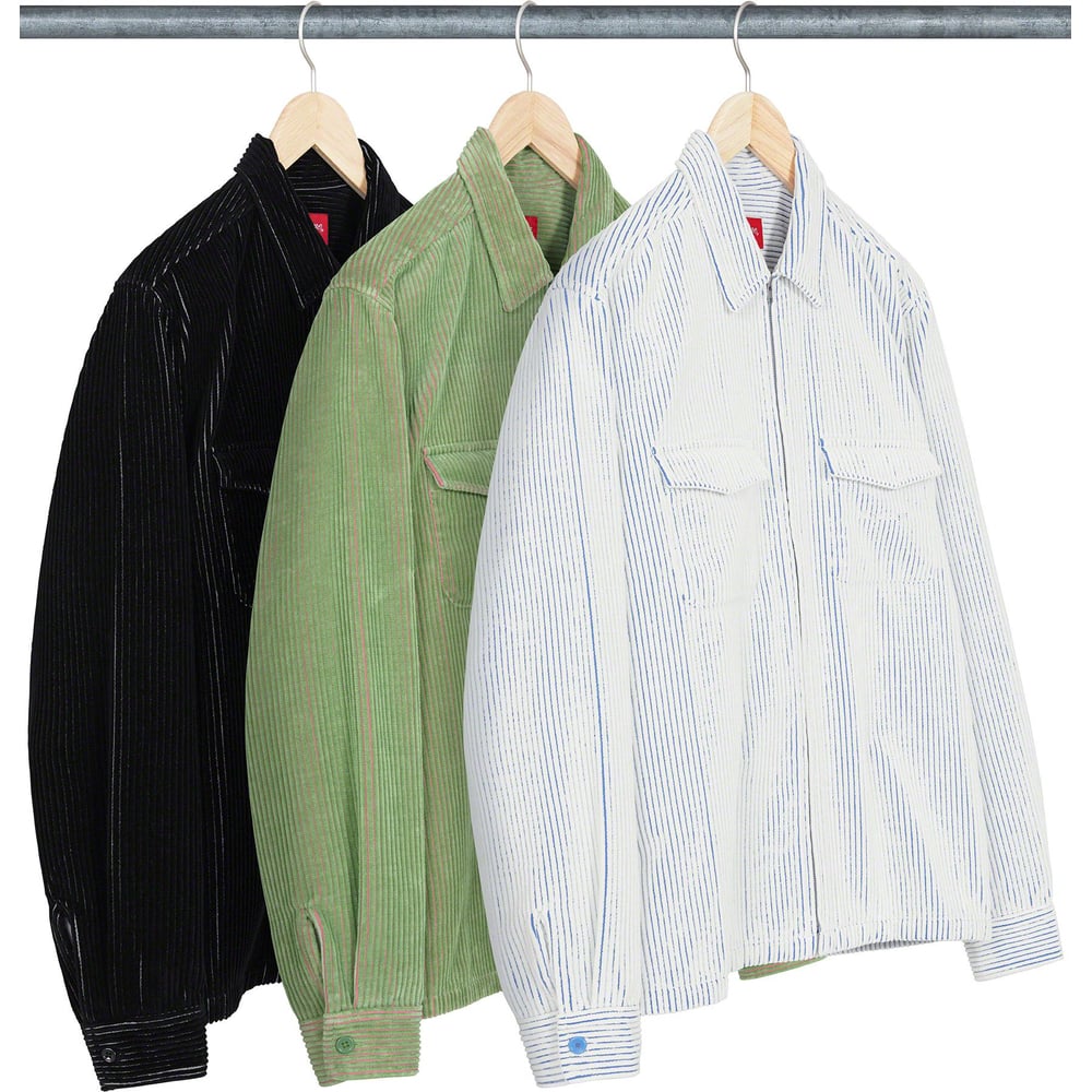 Supreme 2-Tone Corduroy Zip Up Shirt releasing on Week 2 for spring summer 2023