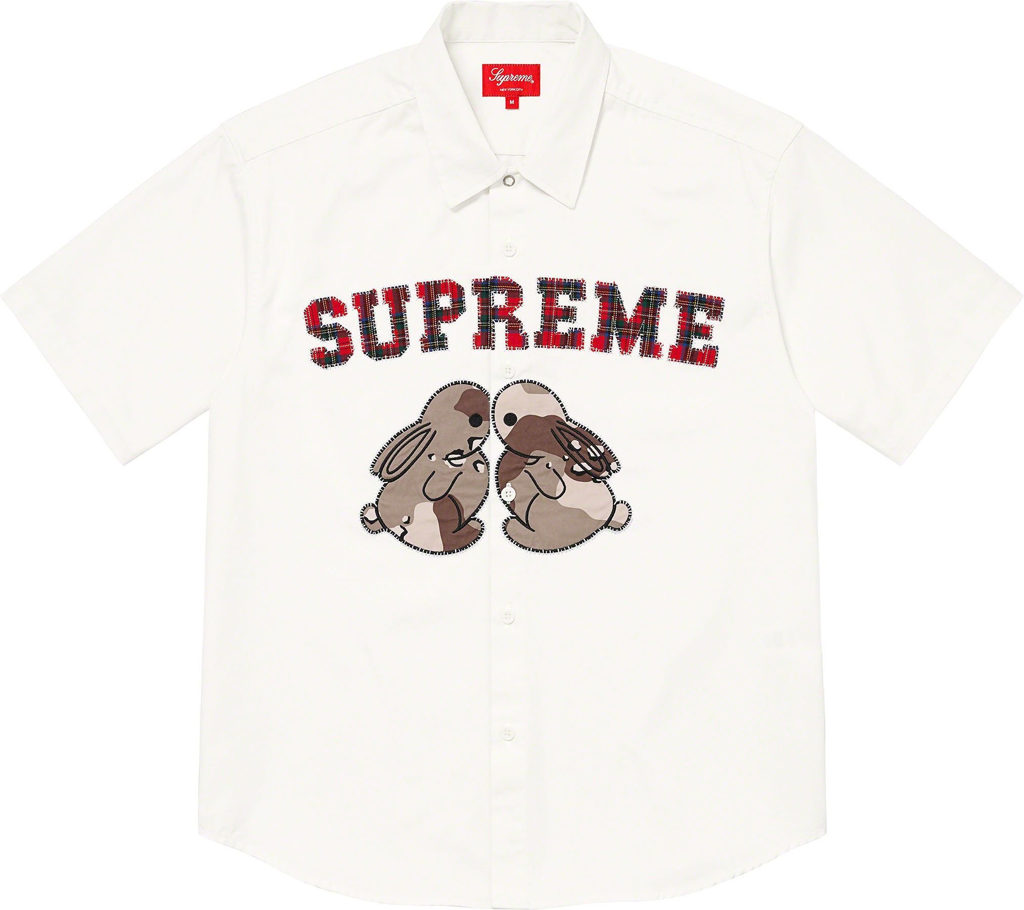 Supreme Bunnies S/S Work Shirt Ｌ