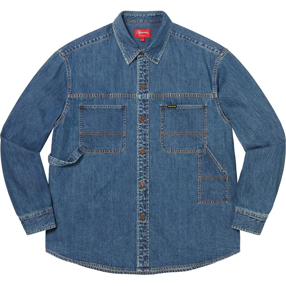 Details on Denim Painter Shirt  from spring summer 2023 (Price is $138)