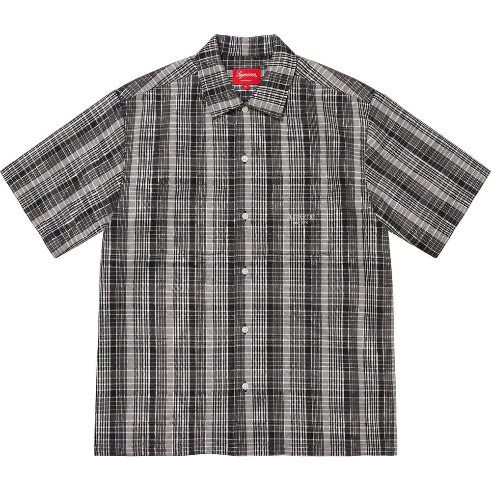 Details on Metallic Plaid S S Shirt [hidden] from spring summer
                                                    2023 (Price is $128)