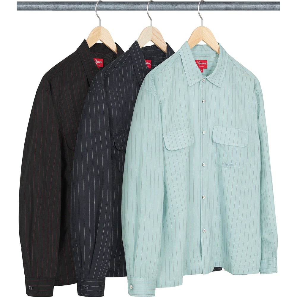 Supreme Pinstripe Linen Shirt for spring summer 23 season