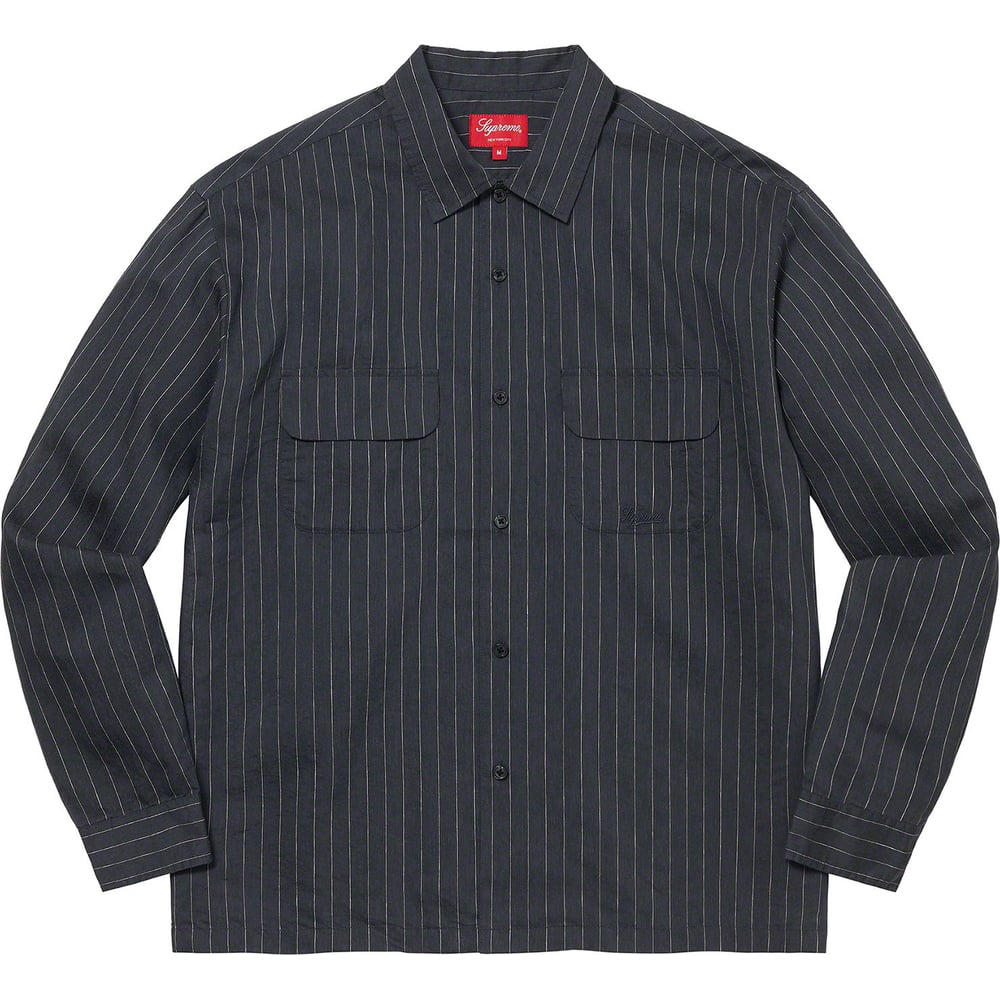 Details on Pinstripe Linen Shirt [hidden] from spring summer
                                                    2023 (Price is $138)