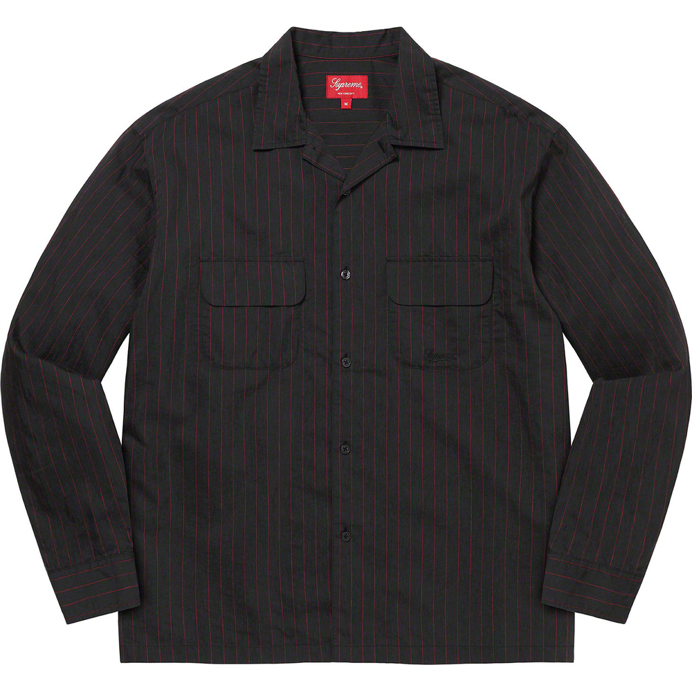 Details on Pinstripe Linen Shirt [hidden] from spring summer 2023 (Price is $138)