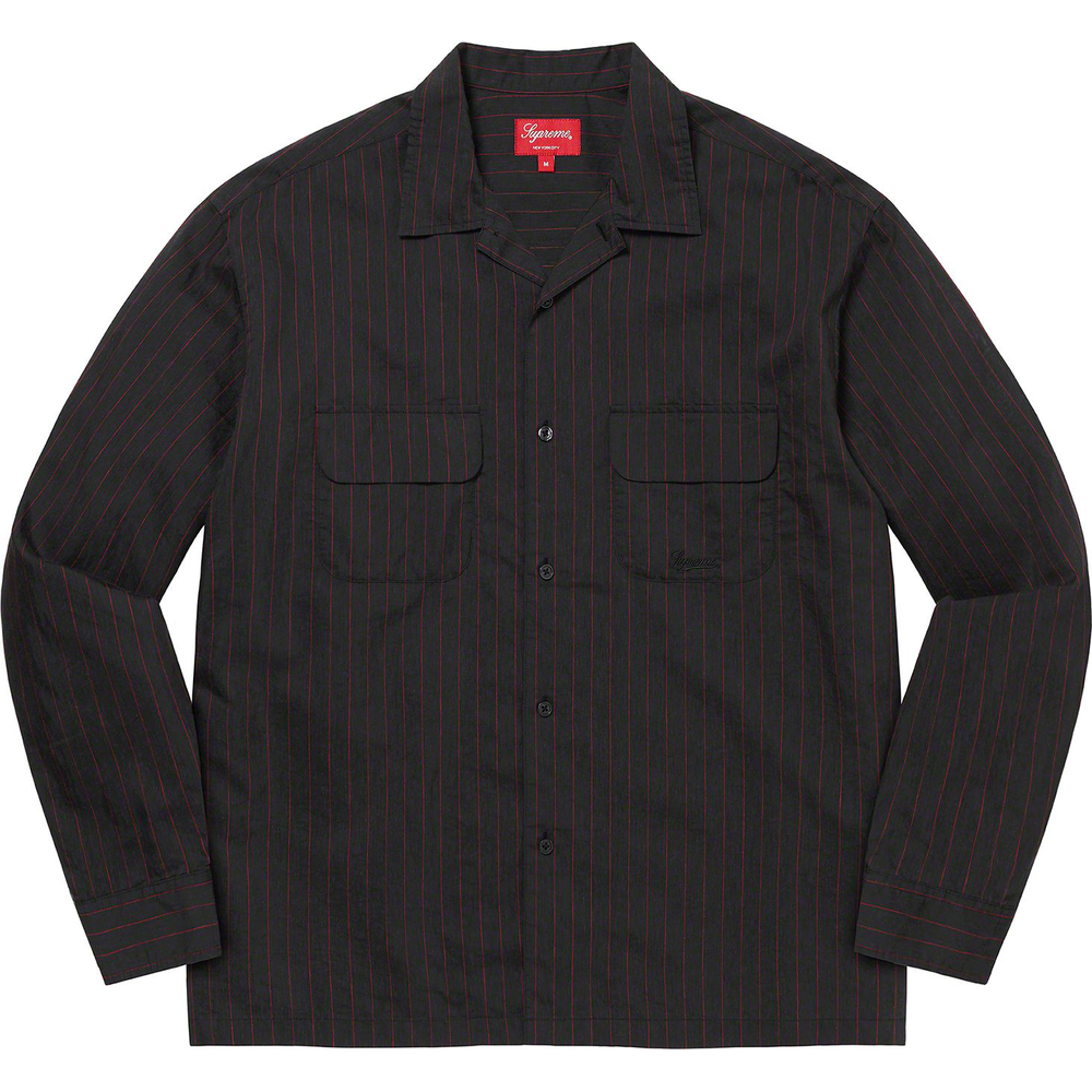 Supreme Pinstripe Linen Shirt (SS23) - [hidden] - $138