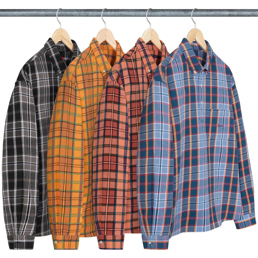 Supreme Pullover Plaid Flannel Shirt releasing on Week 7 for spring summer 2023