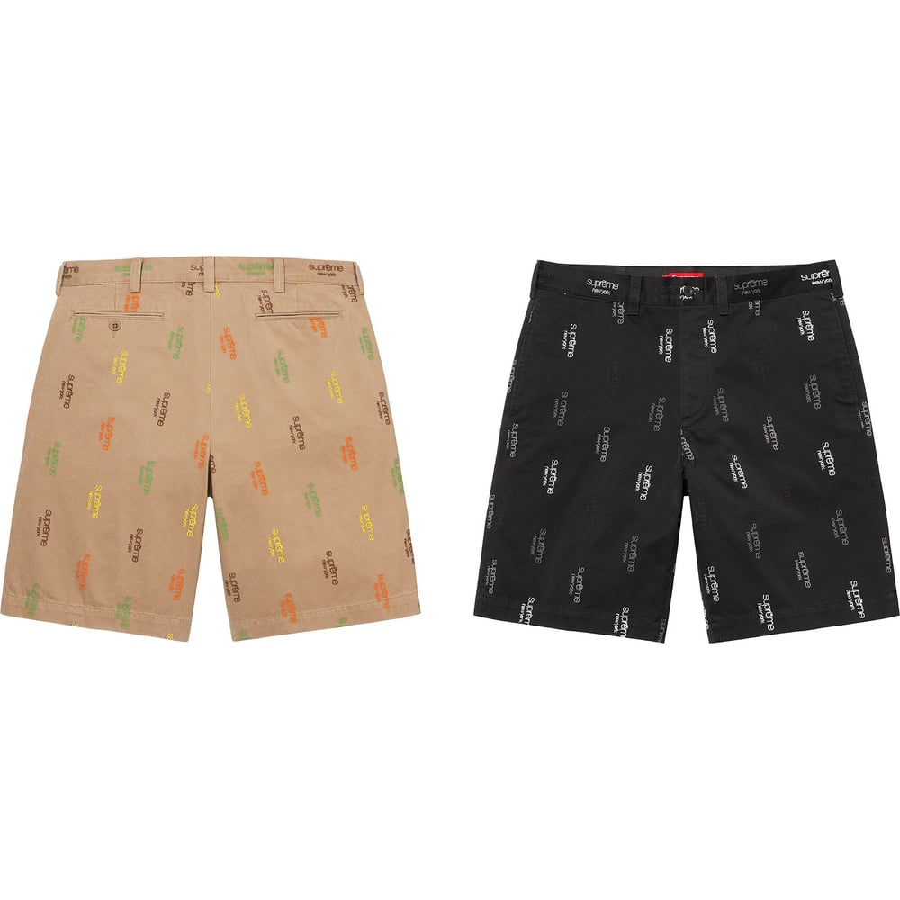 supreme Classic Logo Chino Short-