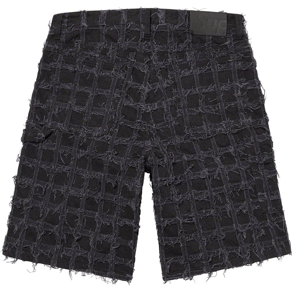 Details on Frayed Patchwork Baggy Denim Short [hidden] from spring summer
                                                    2023 (Price is $288)